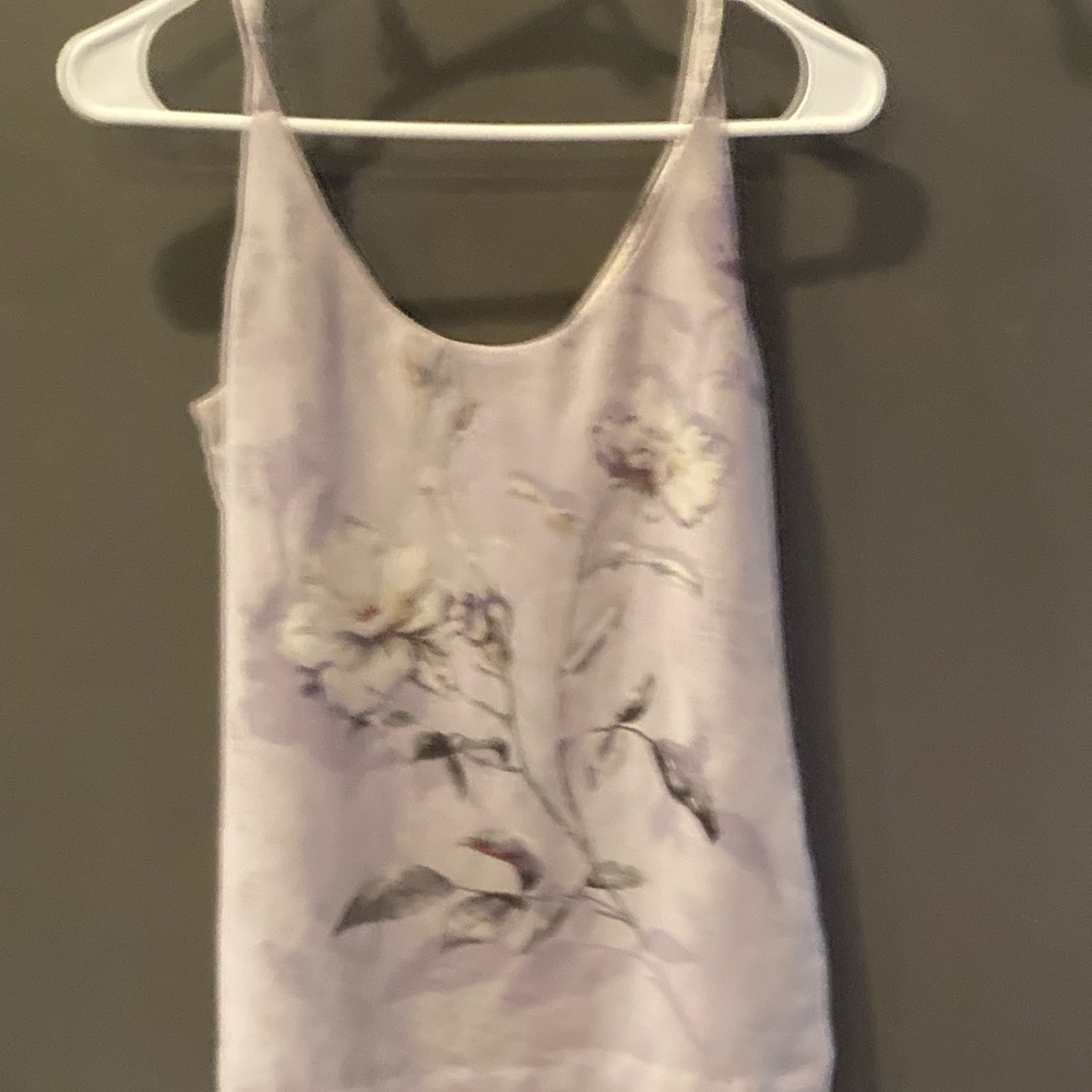 Beautiful flower blouse cami size medium EUC 
2 for 1 blouse